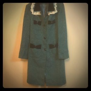 Coat. Blue.